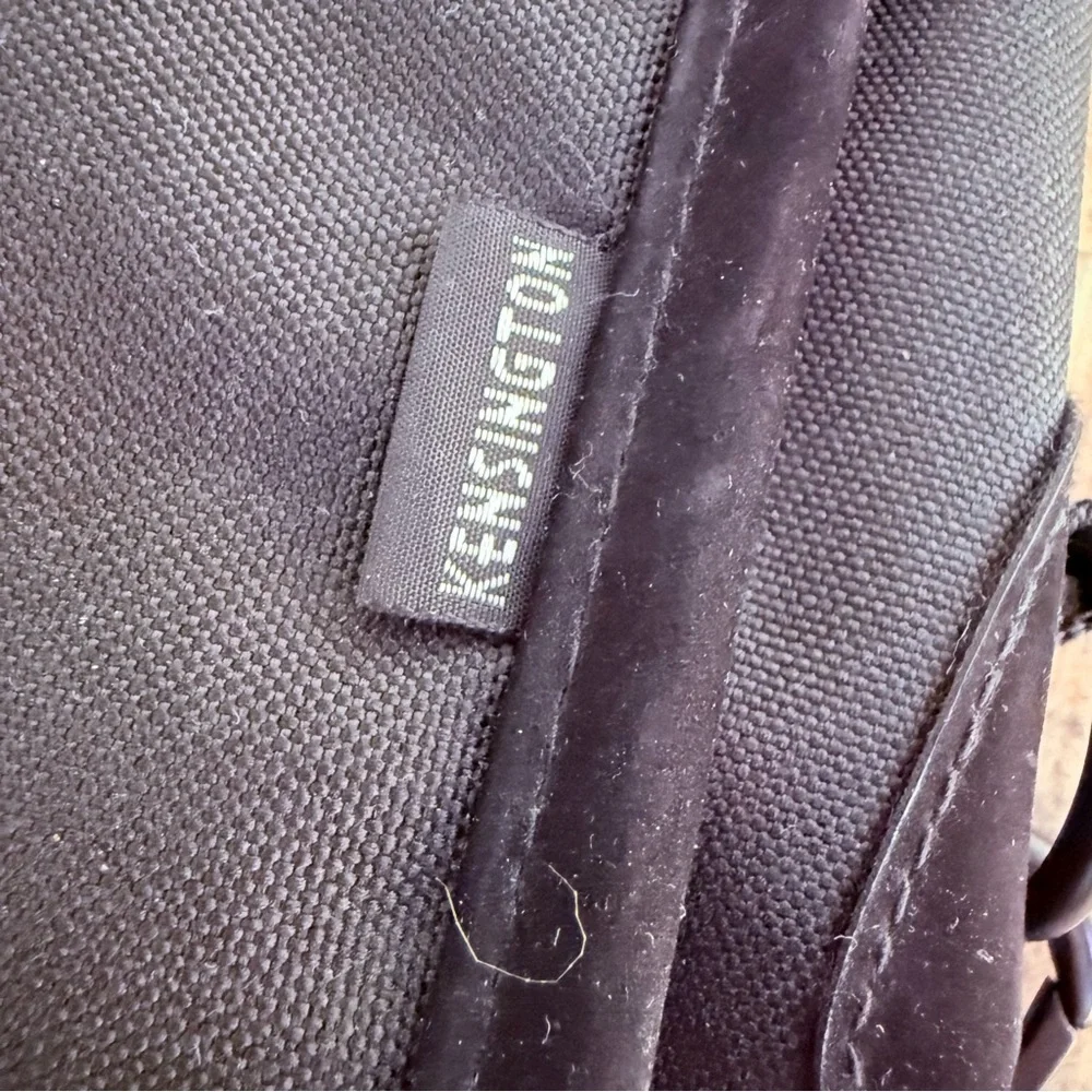 Kensington Black Stylish Convertible Backpack Messenger Saddle Bag